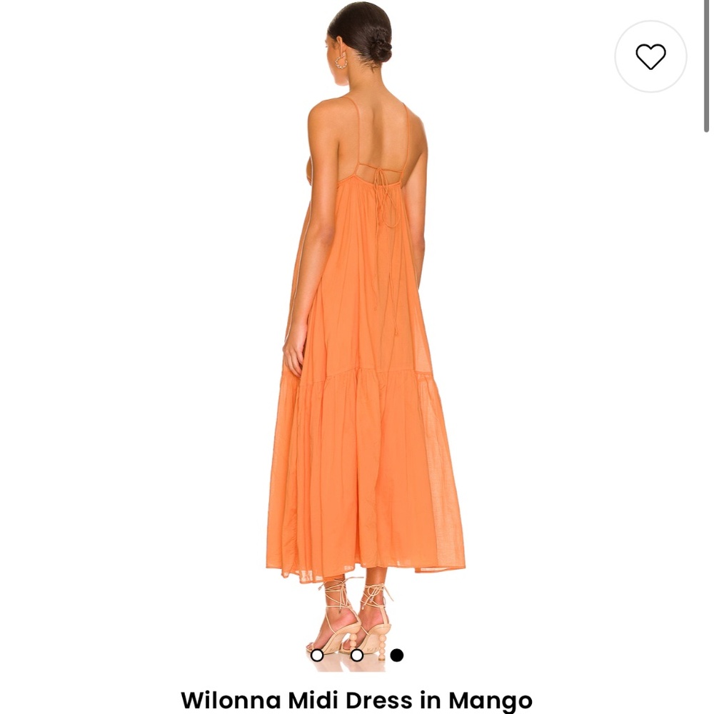 Faithful the Brand Wilonna Midi Dress - Mango - Picture 3 of 10